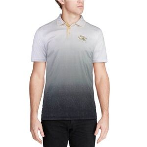 Men's Colosseum Gray GA Tech Yellow Jackets Magic Team Logo Polo